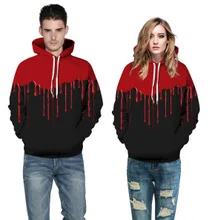 Foreign Trade New Digital Printing Men and Women Sweatshirt Blood Drops Pattern Printing Pullovers Loose Large Size Casual Wear
Foreign Trade New Digital Printing Men and Women Sweatshirt Blood Drops Pattern Printing Pullovers Loose Large Size Casual Wear
