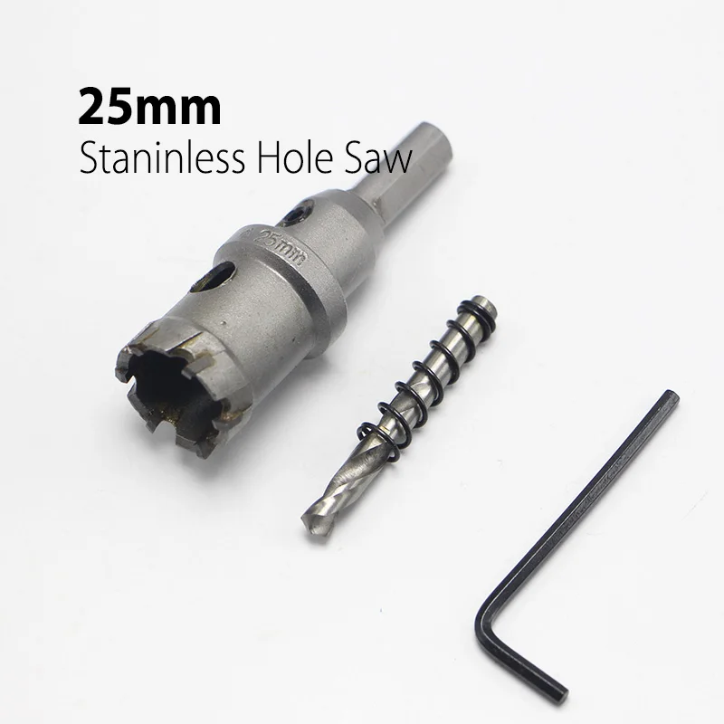 High Quality 25mm 0.98" Hard Alloy Metal Hole Saw Core Drill Bit Drill Bit for Metal Working Universal Type 
High Quality 25mm 0.98" Hard Alloy Metal Hole Saw Core Drill Bit Drill Bit for Metal Working Universal Type