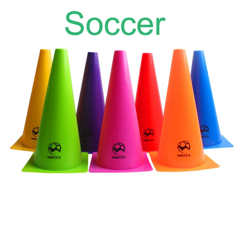 Image 32cm Football training cones road sign cone roadblock speed exerciser barrier Soccer training equipment