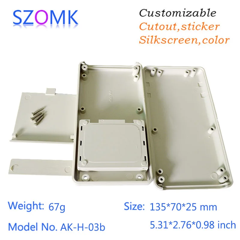 szomk new plastic enclosure for 3x AA battery holder instrument enclosure (4 pcs) 135*70*25mm diy plastic equipment case
szomk new plastic enclosure for 3x AA battery holder instrument enclosure (4 pcs) 135*70*25mm diy plastic equipment case