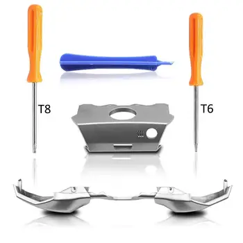 Replacement LB RB Buttons +Silver Bumpers Trigger Middle Pad +T8 T6 Screwdriver Repair Parts Tool for XBOX ONE Elite Controller
Replacement LB RB Buttons +Silver Bumpers Trigger Middle Pad +T8 T6 Screwdriver Repair Parts Tool for XBOX ONE Elite Controller
