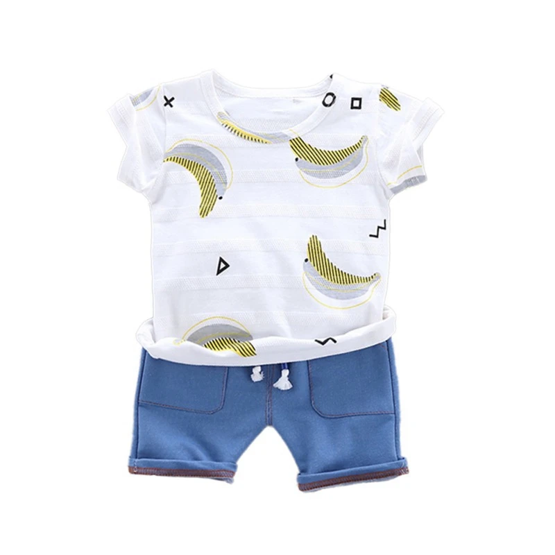 NewFashion Boy O-Neck 1-5T Pullover Summer Baby Boys Short Sleeve Banana Print Tops Blouse T-shirt+Shorts Casual Outfits Sets 
NewFashion Boy O-Neck 1-5T Pullover Summer Baby Boys Short Sleeve Banana Print Tops Blouse T-shirt+Shorts Casual Outfits Sets
