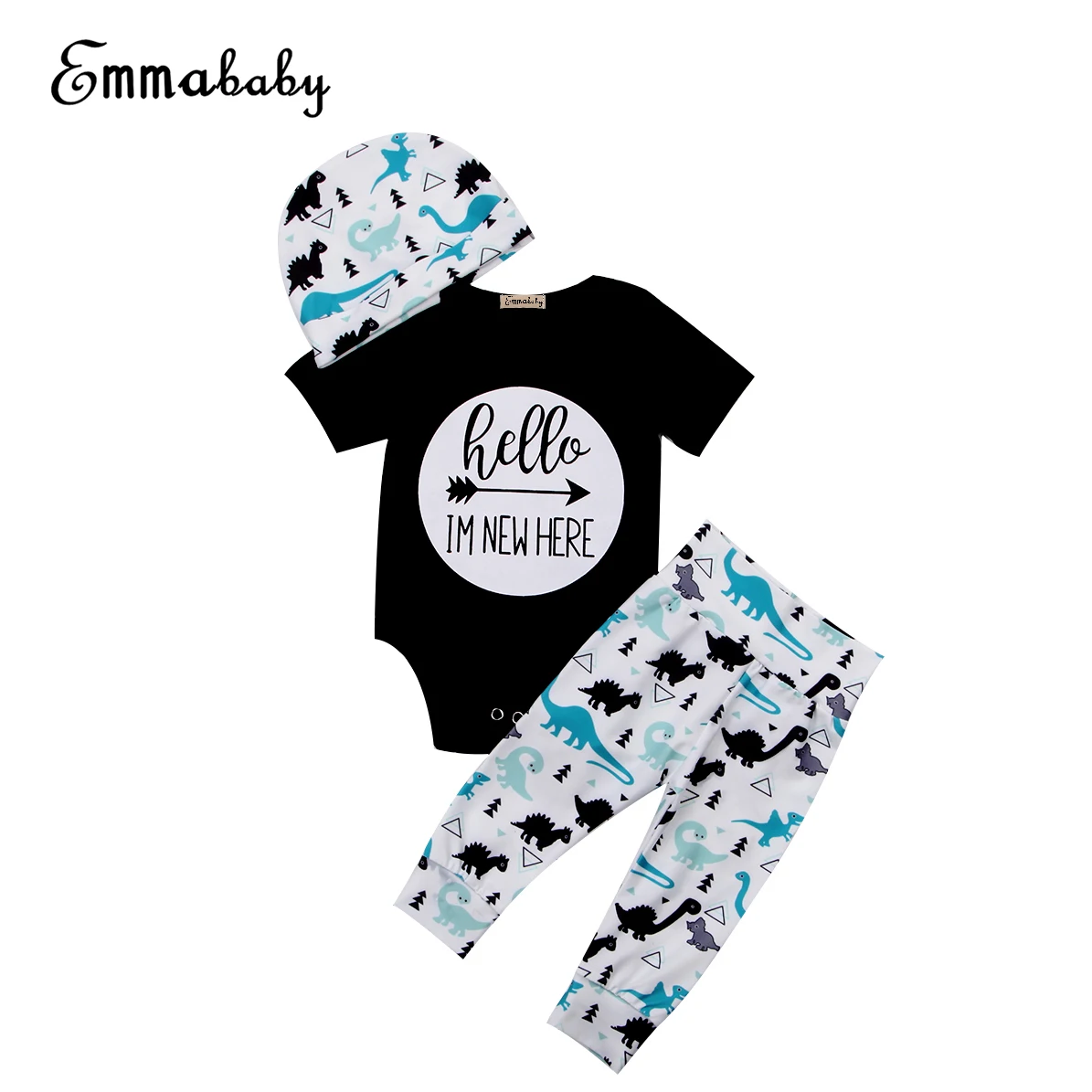 2018 New Baby Boys Clothes 3PCS/Set Dinosaur Clothing Short Sleeve Boysuits+Long Pants+Cute Cat
2018 New Baby Boys Clothes 3PCS/Set Dinosaur Clothing Short Sleeve Boysuits+Long Pants+Cute Cat