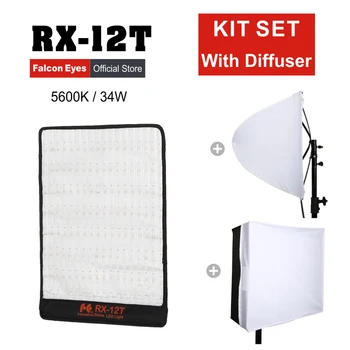 Falcon Eyes 34W 5600K For Camera Profesional Video LED Light Waterproof Portable Photo Flexible Lighting RX-12T with Diffuser
Falcon Eyes 34W 5600K For Camera Profesional Video LED Light Waterproof Portable Photo Flexible Lighting RX-12T with Diffuser