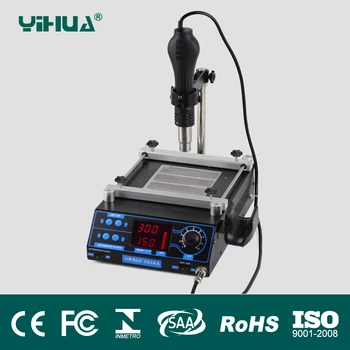 220V/110V 853AA LCD Adjustable Electronic Heat Hot Air Gun PCB preheat and desoldering IR preheating station BGA rework station
220V/110V 853AA LCD Adjustable Electronic Heat Hot Air Gun PCB preheat and desoldering IR preheating station BGA rework station