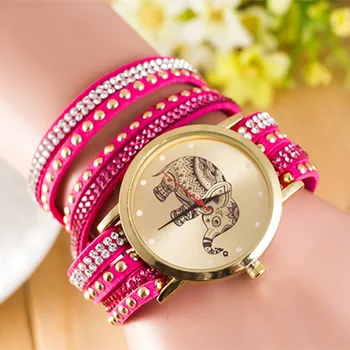 2019 New Rivet punk watches women dress watches women casual analog elephant Bracelet leather watches ladies clocks AC041
2019 New Rivet punk watches women dress watches women casual analog elephant Bracelet leather watches ladies clocks AC041