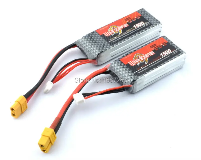 A Quality 11.1 V 25C 1500mAh 3S Lipo Li-Po Lipoly Battery 11.1V for RC Helicopter Airplane XT60 Plug
A Quality 11.1 V 25C 1500mAh 3S Lipo Li-Po Lipoly Battery 11.1V for RC Helicopter Airplane XT60 Plug