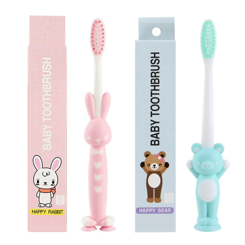 2 Pcs Cartoon Animal Child Toothbrush Soft Bristle Useful Children Kids Training Oral Hygiene with Suction Cup
2 Pcs Cartoon Animal Child Toothbrush Soft Bristle Useful Children Kids Training Oral Hygiene with Suction Cup