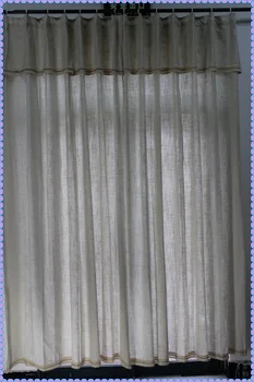 1 Panel Natural Flaxen Linen/Polyester Blending Living Room Curtain With Double Curtain Top Crochet Lace 180cm Width
1 Panel Natural Flaxen Linen/Polyester Blending Living Room Curtain With Double Curtain Top Crochet Lace 180cm Width