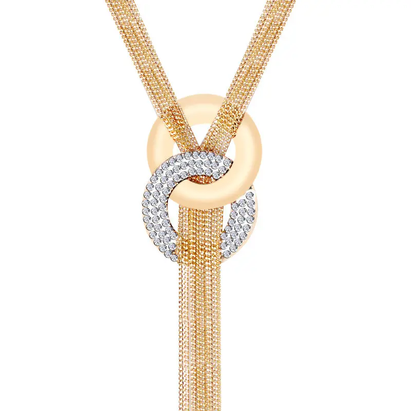Fashion Women Gold Silver Choker Chunky Crystal Statement Bib Tassel Chain Sweater Necklace Pendant Jewelry 68cm
Fashion Women Gold Silver Choker Chunky Crystal Statement Bib Tassel Chain Sweater Necklace Pendant Jewelry 68cm