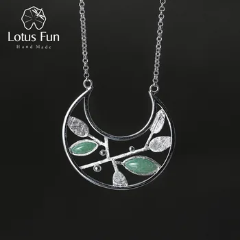 Lotus Fun Real 925 Sterling Silver Natural Stone Handmade Fine Jewelry Spring in the Air Pendant Necklace for Women Collier
Lotus Fun Real 925 Sterling Silver Natural Stone Handmade Fine Jewelry Spring in the Air Pendant Necklace for Women Collier