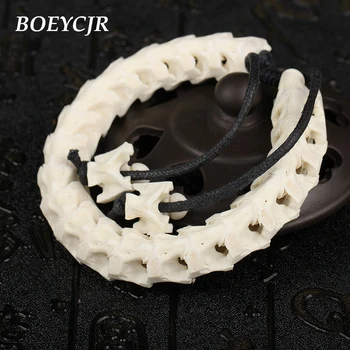 BOEYCJR 100% Thailand Natural Snake Bone Bangles & Bracelets Ethnic Vintage Jewelry Energy Bracelet For Women or Men Gift
BOEYCJR 100% Thailand Natural Snake Bone Bangles & Bracelets Ethnic Vintage Jewelry Energy Bracelet For Women or Men Gift