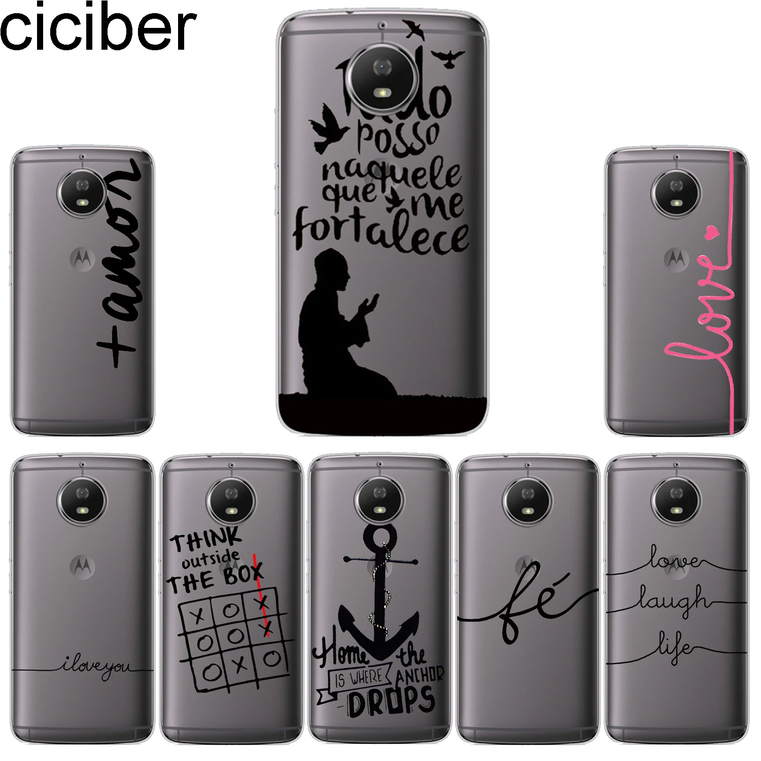 ciciber Phone Case for Motorola Moto G6 G5 G4 G5S M Soft TPU for Moto E5 E4 Z2 Z3 C Play Plus Go X4 One Power Back Cover Funda
ciciber Phone Case for Motorola Moto G6 G5 G4 G5S M Soft TPU for Moto E5 E4 Z2 Z3 C Play Plus Go X4 One Power Back Cover Funda