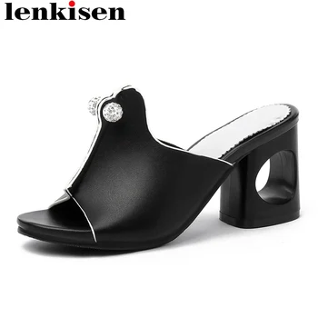 Lenkisen fashion PU sweet mules strange style peep toe slingback handmade slipper crystal party office lady women sandals L97
Lenkisen fashion PU sweet mules strange style peep toe slingback handmade slipper crystal party office lady women sandals L97