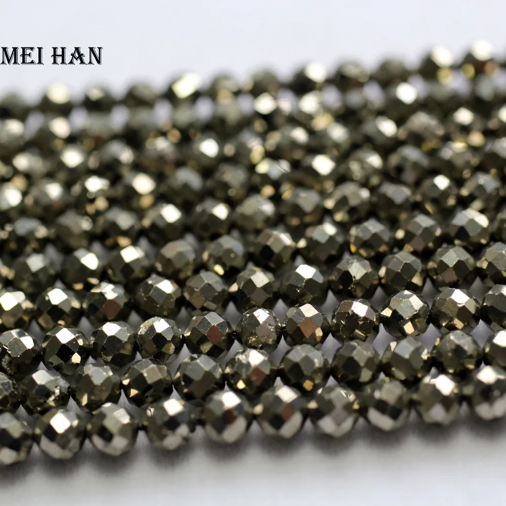 Meihan Free shipping (3 strands/set) natural 4mm Pyrite Faceted round loose beads For jewelry diy making or gift
Meihan Free shipping (3 strands/set) natural 4mm Pyrite Faceted round loose beads For jewelry diy making or gift