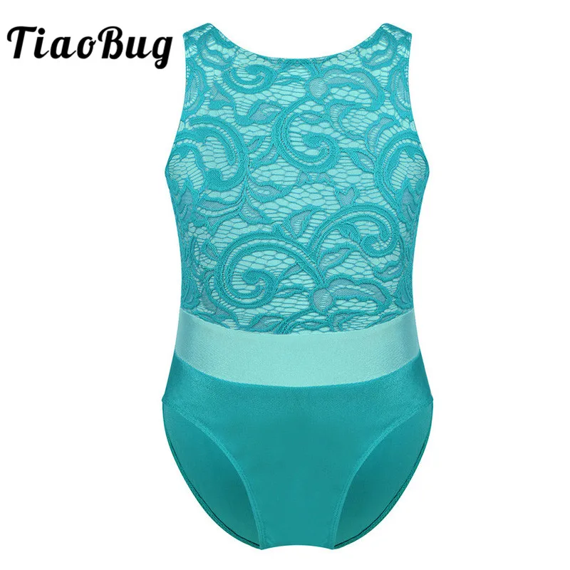 TiaoBug Children Sleeveless Lace Color Block Dancewear Kids Gymnastics Leotards for Girls Tutu Ballet Performance Dance Costume
TiaoBug Children Sleeveless Lace Color Block Dancewear Kids Gymnastics Leotards for Girls Tutu Ballet Performance Dance Costume