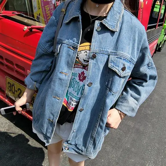 Cheap wholesale Spring Autumn Winter Hot sale women's fashion casual female popular plus big pius size pure color denim jacket
Cheap wholesale Spring Autumn Winter Hot sale women's fashion casual female popular plus big pius size pure color denim jacket