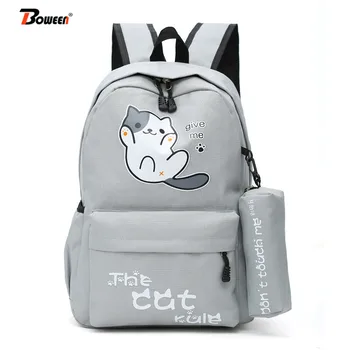 Cute Cartoon cat school bags teenager girls backpack for women bag school solid nylon student schoolbag teen casual bookbag 2019
Cute Cartoon cat school bags teenager girls backpack for women bag school solid nylon student schoolbag teen casual bookbag 2019