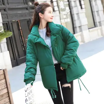 Winter Jacket Women Stand Collar Student Bread Winter Coat Manteau Femme Hiver Thicken Warm Short Parka Down Cotton Jacket C4962
Winter Jacket Women Stand Collar Student Bread Winter Coat Manteau Femme Hiver Thicken Warm Short Parka Down Cotton Jacket C4962