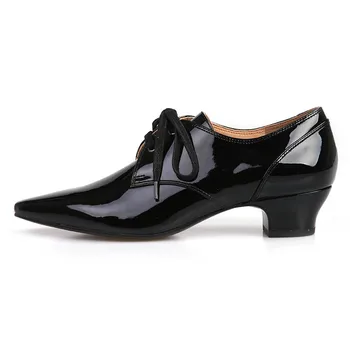 2019 patent leather women's junior women's single shoes zte handsome women's casual shoes black walking shoes women free freight
2019 patent leather women's junior women's single shoes zte handsome women's casual shoes black walking shoes women free freight
