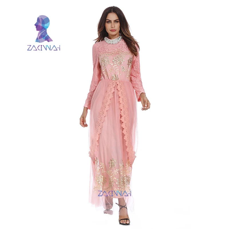 Spring Summer Muslim Girl Islamic Clothing Lace Abaya Dress Moroccan kaftan Abaya Wholesale Ladies Robe Full Dress
Spring Summer Muslim Girl Islamic Clothing Lace Abaya Dress Moroccan kaftan Abaya Wholesale Ladies Robe Full Dress