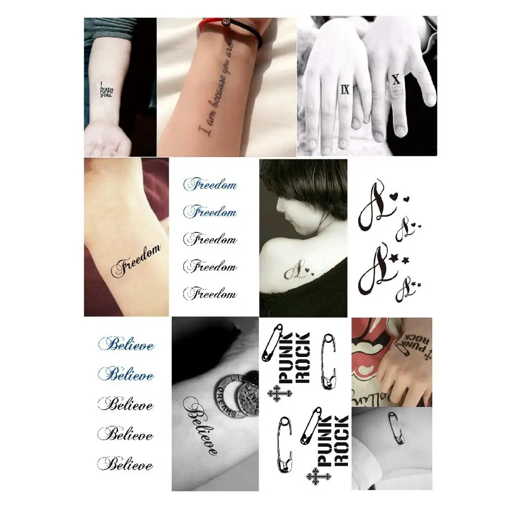 Black Rome Letters Words Temporary Tattoo Sticker Waterproof Artworks Fake Tatoo Body Art Finger Hand Arm
Black Rome Letters Words Temporary Tattoo Sticker Waterproof Artworks Fake Tatoo Body Art Finger Hand Arm