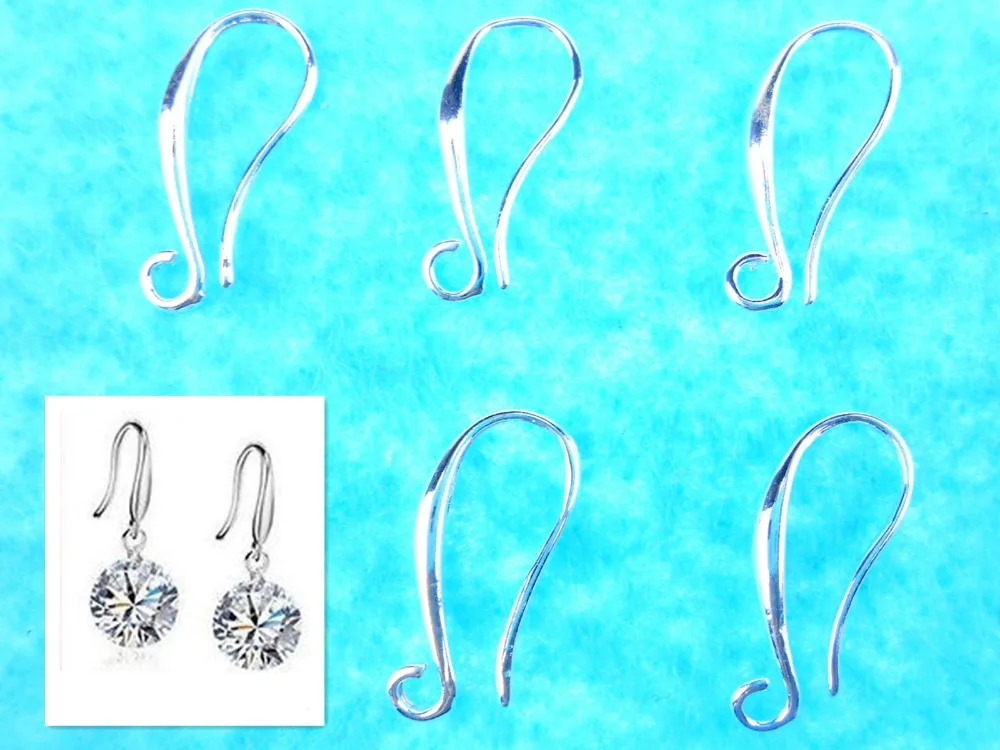 Wholesale 10PCS Making DIY Jewelry Findings Silver Hook DIY Earring Pinch Smooth Ear Wires Women Gift Free shipping 06
Wholesale 10PCS Making DIY Jewelry Findings Silver Hook DIY Earring Pinch Smooth Ear Wires Women Gift Free shipping 06