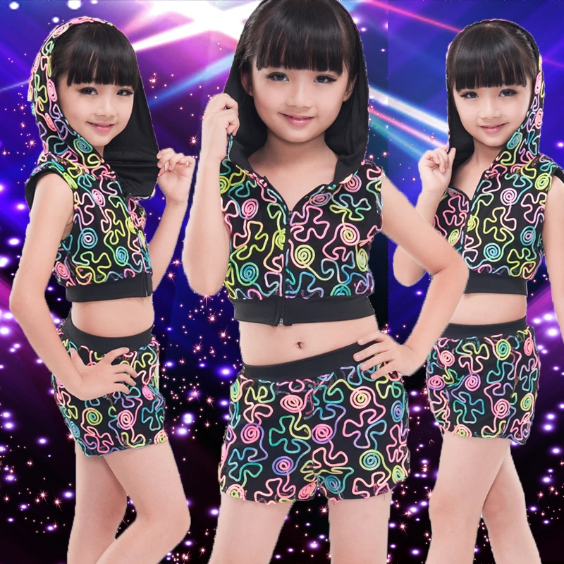 Brand Fluorescent Fabrics Children Child Jazz Dance Costumes Modern Dance clothes Girls Clothing
Brand Fluorescent Fabrics Children Child Jazz Dance Costumes Modern Dance clothes Girls Clothing
