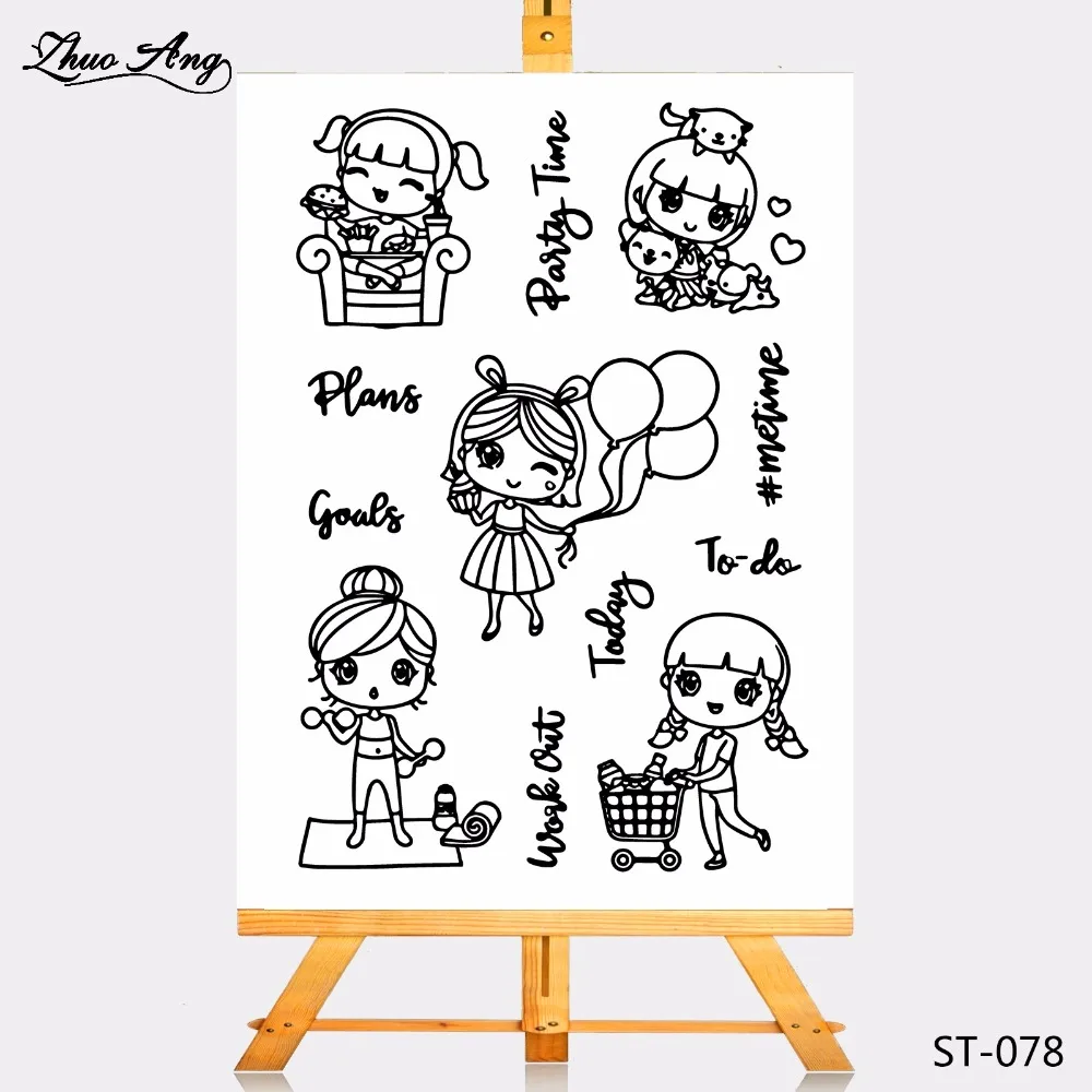 ZhuoAng Balloon Girl Rubber Clear Stamps and Cutting Dies Set for Scrapbooking Photo Album Card Making DIY Decoration Supp
ZhuoAng Balloon Girl Rubber Clear Stamps and Cutting Dies Set for Scrapbooking Photo Album Card Making DIY Decoration Supp