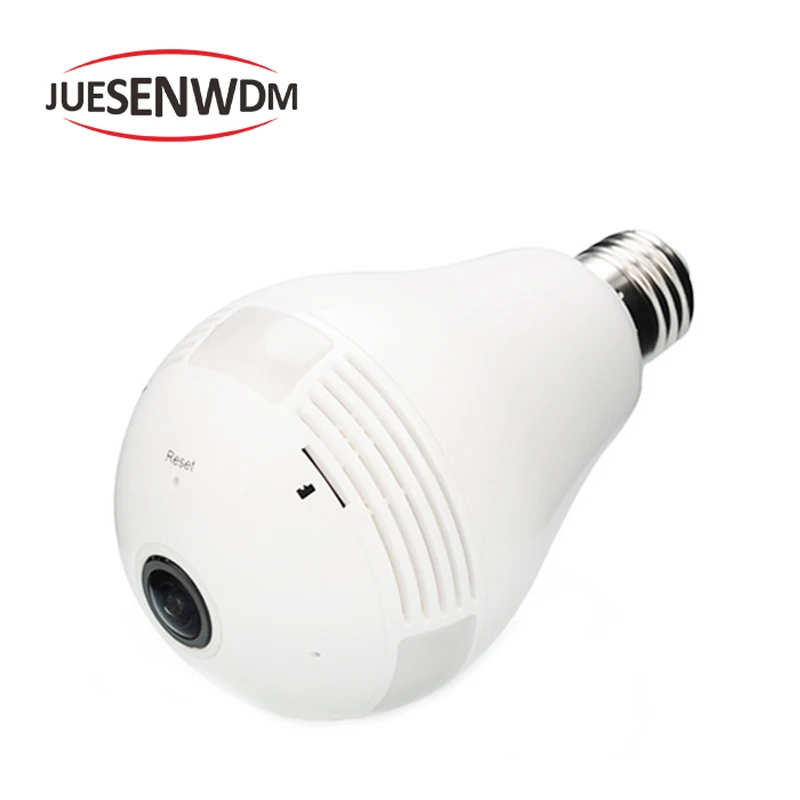 JUESENWDM Bulb Light Wireless IP Camera Wi-fi FishEye 360 degree Mini CCTV VR Camera 1.3MP Home Security WiFi Camera Panoramic
JUESENWDM Bulb Light Wireless IP Camera Wi-fi FishEye 360 degree Mini CCTV VR Camera 1.3MP Home Security WiFi Camera Panoramic
