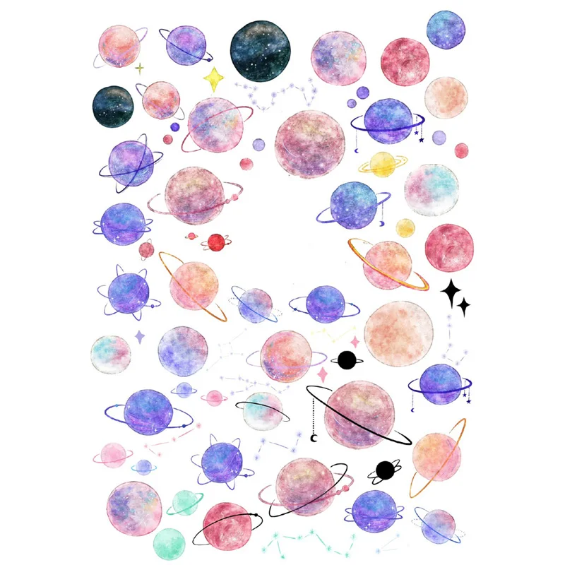 2pcs/lot Universe Cosmos Planet DIY Scrapbook Bullet Journal Stationery Stickers Planner Poster Post It Patchwork Craft Supplies
2pcs/lot Universe Cosmos Planet DIY Scrapbook Bullet Journal Stationery Stickers Planner Poster Post It Patchwork Craft Supplies