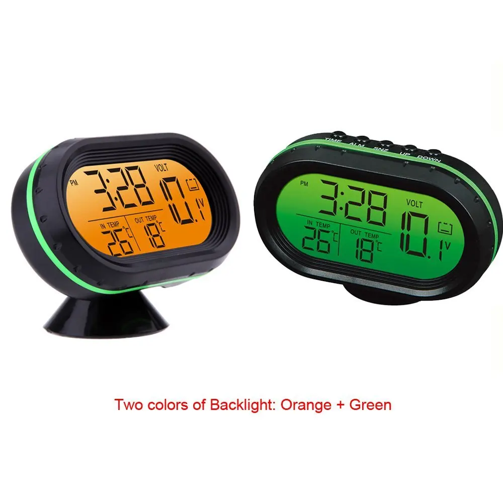 Multi-Function Digital 12V Car Voltage Alarm Temperature Thermometer Clock LCD Monitor Battery Meter Detector - Green
Multi-Function Digital 12V Car Voltage Alarm Temperature Thermometer Clock LCD Monitor Battery Meter Detector - Green