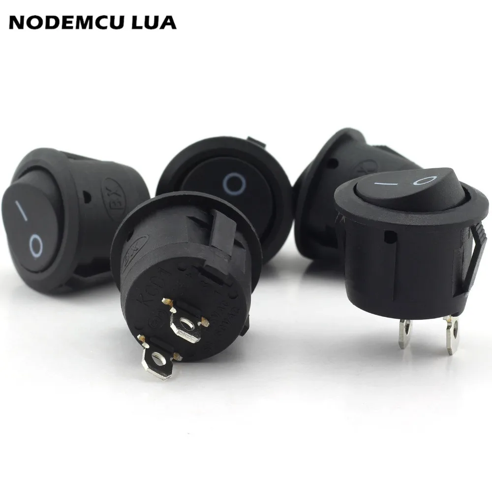 5/10Pcs Small Round Black 2-Pin 2-Files 3A/250V 6A/125V Rocker Switch Seesaw Power Switch Round Switch 16*10mm Switch
5/10Pcs Small Round Black 2-Pin 2-Files 3A/250V 6A/125V Rocker Switch Seesaw Power Switch Round Switch 16*10mm Switch