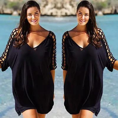 New Hot Sale UK Plus Size Womens half sleeve v-neck Summer loose black Mini Dresses Ladies Beach Shorts Sundress M-XXXL
New Hot Sale UK Plus Size Womens half sleeve v-neck Summer loose black Mini Dresses Ladies Beach Shorts Sundress M-XXXL