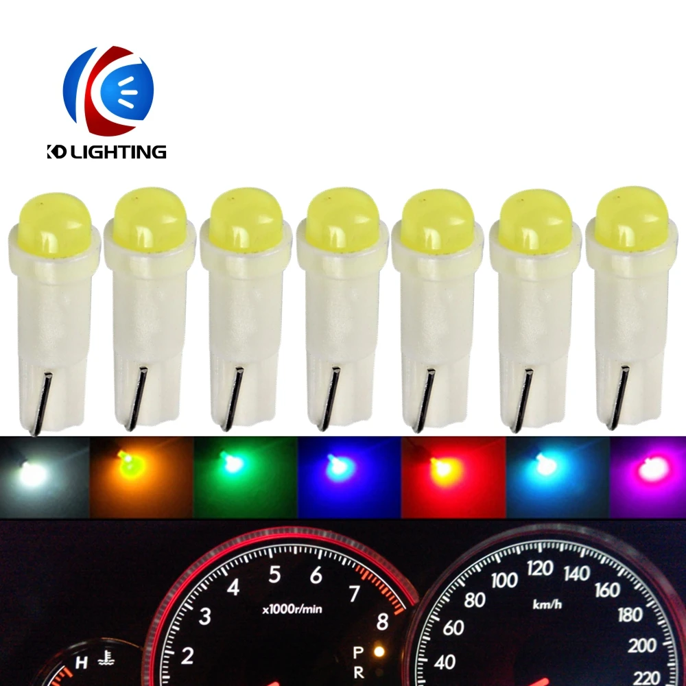 KD 50pcs T5 COB 1LED T5 led car dashboard light instrument automobile door Wedge Gauge reading lamp bulb 12V cob Car Styling
KD 50pcs T5 COB 1LED T5 led car dashboard light instrument automobile door Wedge Gauge reading lamp bulb 12V cob Car Styling