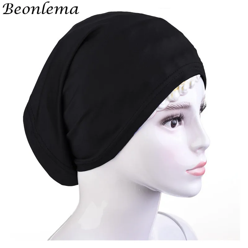 Beonlema головной убор шапки Hijabs Musulman Внутренний капот для взрослых Эластичный