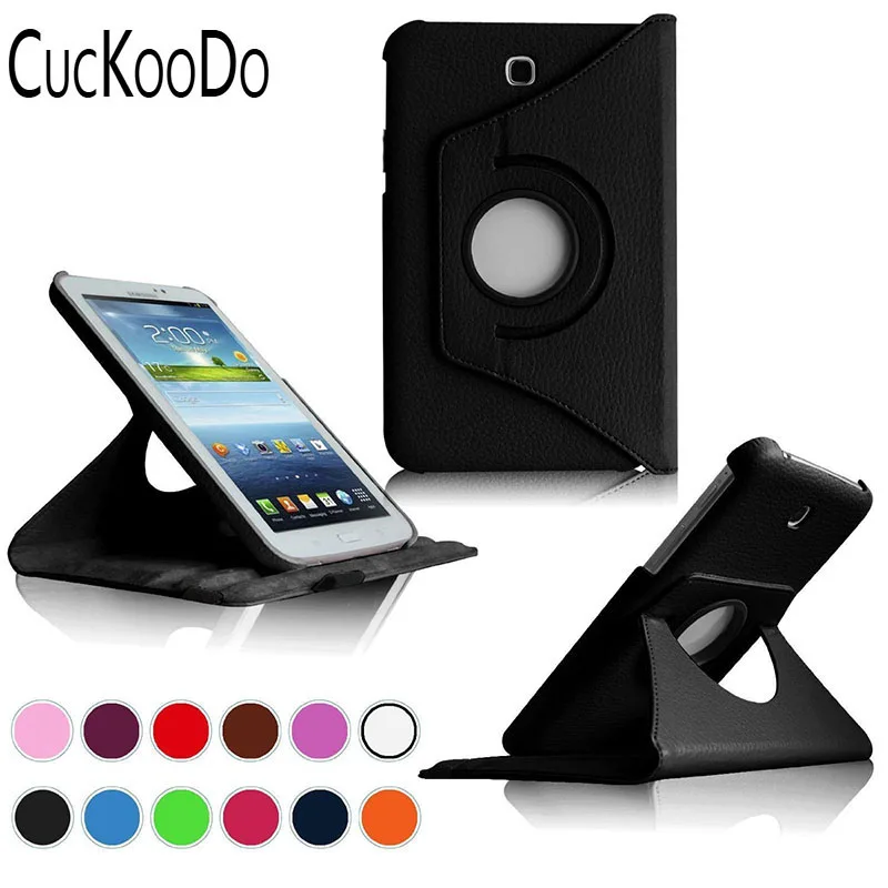 CucKooDo 360 Rotating PU Leather Smart Cover With Wake/Sleep Function ForSamsung Galaxy Tab 3 7.0 SM-T210R/SM-T210R/7-Inch P3200
CucKooDo 360 Rotating PU Leather Smart Cover With Wake/Sleep Function ForSamsung Galaxy Tab 3 7.0 SM-T210R/SM-T210R/7-Inch P3200