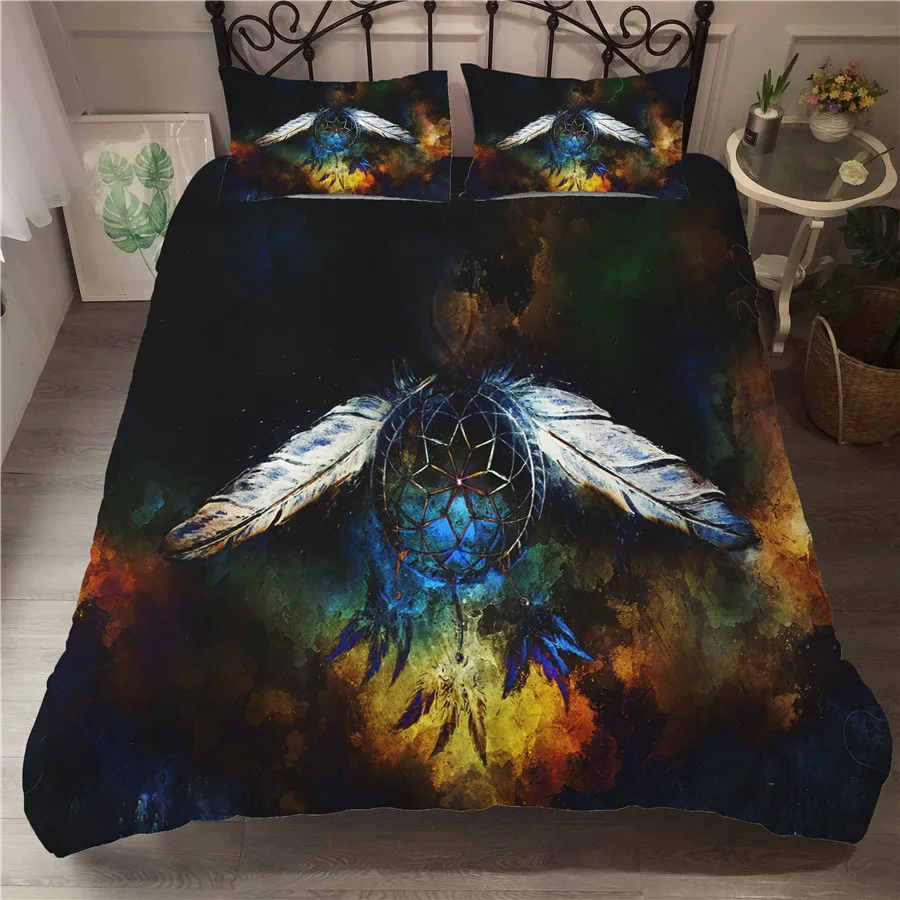 Bedding Set 3D Printed Duvet Cover Bed Set Dreamcatcher Bohemia Home Textiles for Adults Bedclothes with Pillowcase #BMW23
Bedding Set 3D Printed Duvet Cover Bed Set Dreamcatcher Bohemia Home Textiles for Adults Bedclothes with Pillowcase #BMW23