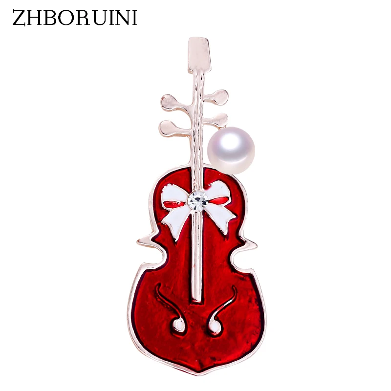 ZHBORUINI 2019 New Pearl Brooch Simple Enamel Violin Pearl Breastpin Natural Freshwater Pearl Jewelry For Women Pin Dropshipping
ZHBORUINI 2019 New Pearl Brooch Simple Enamel Violin Pearl Breastpin Natural Freshwater Pearl Jewelry For Women Pin Dropshipping
