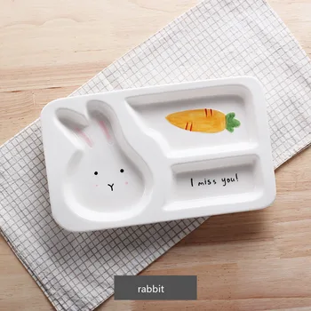 Creative cartoon tableware children's baby grid plate cute animal ceramic breakfast plate separate plate household plate 20 y
Creative cartoon tableware children's baby grid plate cute animal ceramic breakfast plate separate plate household plate 20 y