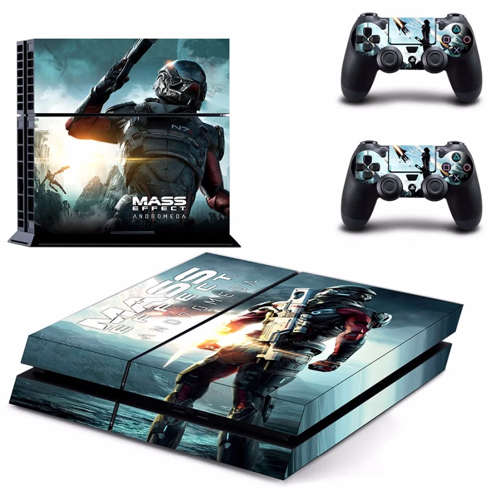 Игра Mass Effect Андромеда PS4 кожи Стикеры наклейка для Sony Игровые приставки 4 консоли