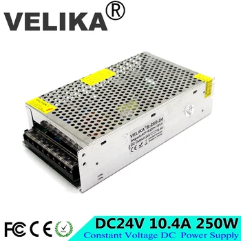 Universal Switch Power Supply DC24V 10.4A 250W Power Adapter Driver 110V 220V AC DC 24V SMPS For LED Strip Display Light Printer
Universal Switch Power Supply DC24V 10.4A 250W Power Adapter Driver 110V 220V AC DC 24V SMPS For LED Strip Display Light Printer