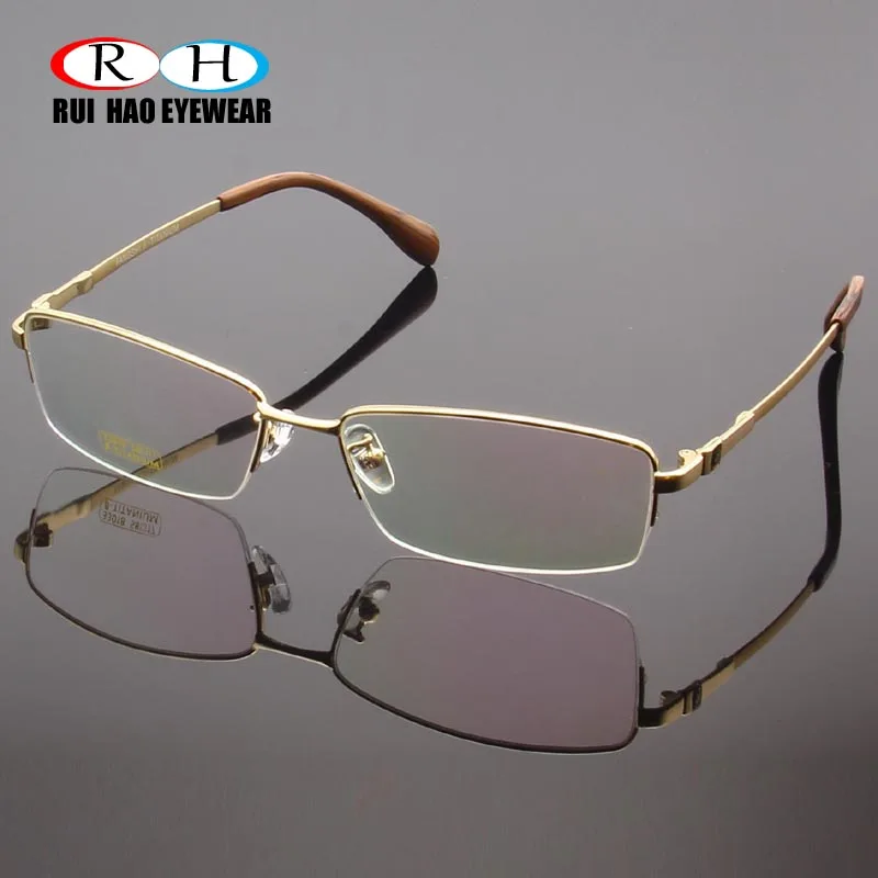 RUI HAO EYEWEAR Eyeglasses Frame Titanium Alloy Glasses Frame Men High elasticity Eyeglasses Frame Memory Spectacle 33018
RUI HAO EYEWEAR Eyeglasses Frame Titanium Alloy Glasses Frame Men High elasticity Eyeglasses Frame Memory Spectacle 33018