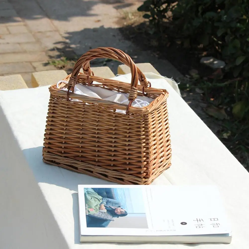 Summer 2018 Handmade Retro Style Rattan Woven Bag Handbag Beach Bag Storage Basket Lunch Box Bag
Summer 2018 Handmade Retro Style Rattan Woven Bag Handbag Beach Bag Storage Basket Lunch Box Bag