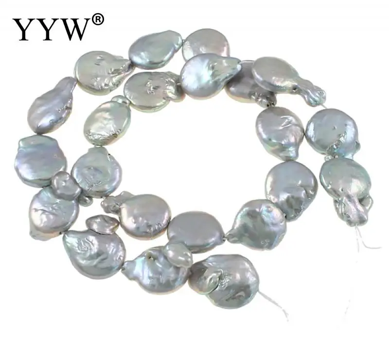 Cultured Baroque Freshwater Pearl Beads Teardrop grey 11-12mm Approx 0.8mm Sold Per Approx 14.2 Inch Strand
Cultured Baroque Freshwater Pearl Beads Teardrop grey 11-12mm Approx 0.8mm Sold Per Approx 14.2 Inch Strand