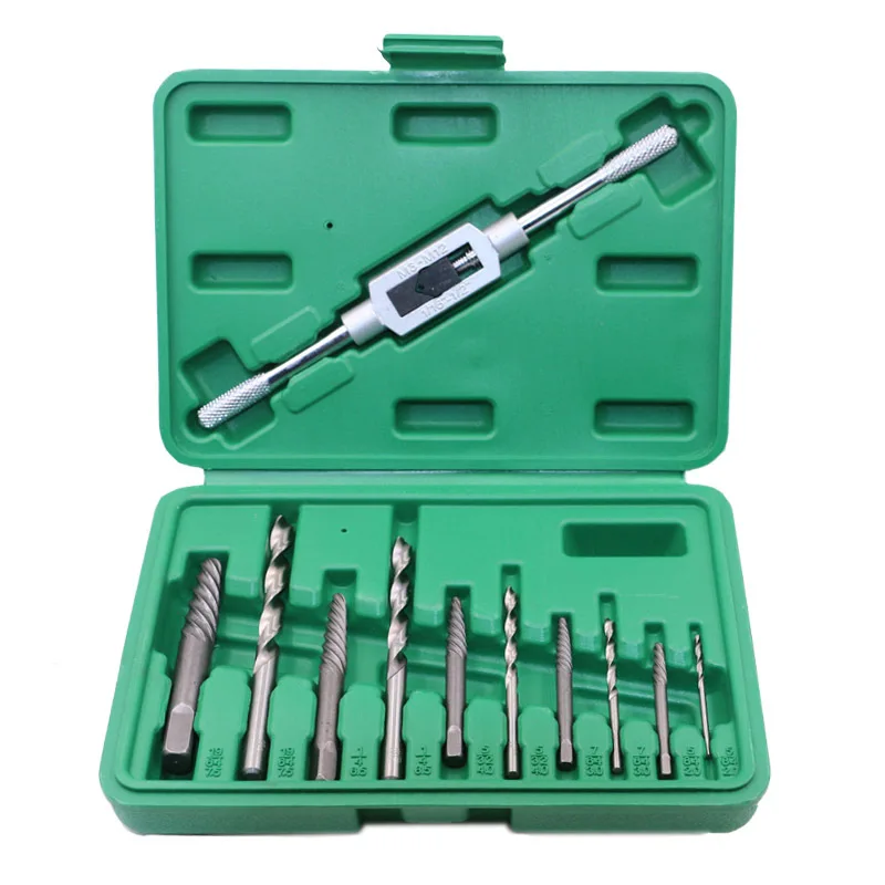 High hardness 11pcs machine repair broken wire extractor 3mm -10mm screw stud spanner Pull out head
High hardness 11pcs machine repair broken wire extractor 3mm -10mm screw stud spanner Pull out head