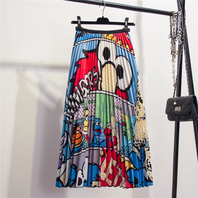 European cartoon animal pattern elastic waist pleated skirt autumn and winter new fun print long paragraph A line skirts
European cartoon animal pattern elastic waist pleated skirt autumn and winter new fun print long paragraph A line skirts