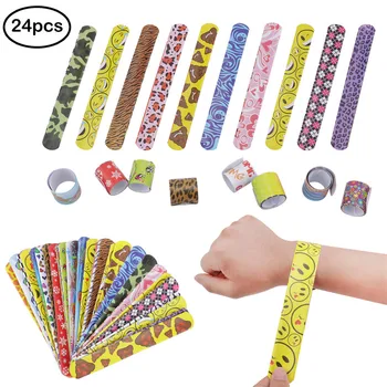Bulk Sale 10*24Pcs/set Funny Kids Novelty Slap Bracelets Wrap Wristband Ring Band Party Toys Birthday Holiday Party Gifts 3*22cm
Bulk Sale 10*24Pcs/set Funny Kids Novelty Slap Bracelets Wrap Wristband Ring Band Party Toys Birthday Holiday Party Gifts 3*22cm