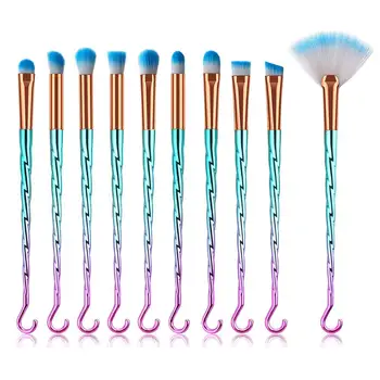 10pcs Pro Makeup Brush Set Eye Shadow Eyebrow Eyeliner Concealer Fan Shaped Cosmetic Tools Soft Nylon Hair Easy To Make Up
10pcs Pro Makeup Brush Set Eye Shadow Eyebrow Eyeliner Concealer Fan Shaped Cosmetic Tools Soft Nylon Hair Easy To Make Up