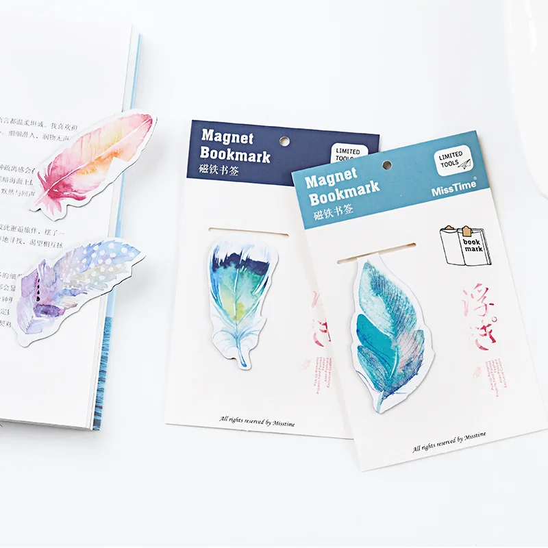Colorful Feather Magnet Bookmark Paper Clip School Office Supply Escolar Papelaria Gift Stationery
Colorful Feather Magnet Bookmark Paper Clip School Office Supply Escolar Papelaria Gift Stationery